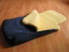 Babazsák, bundaszák, lábzsák, mosható báránybőrből (méret: 88 x 40 cm)